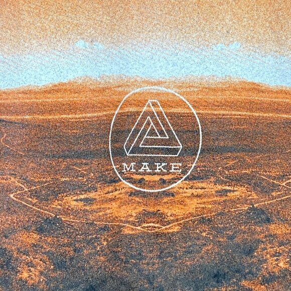 "Make" Crewneck Short Sleeve Graphic Tee Black Small - Picture 3 of 7